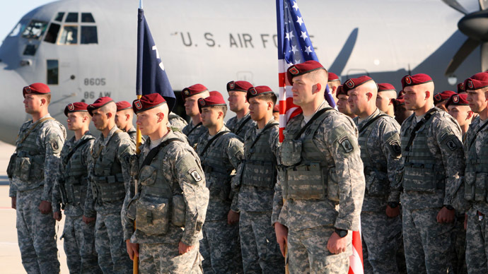 U.S. troops near Siauliai Zuokniai, Lithuania, April 26, 2014