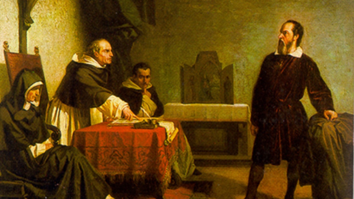 Galileo's trial for heresy by the Roman Catholic Church