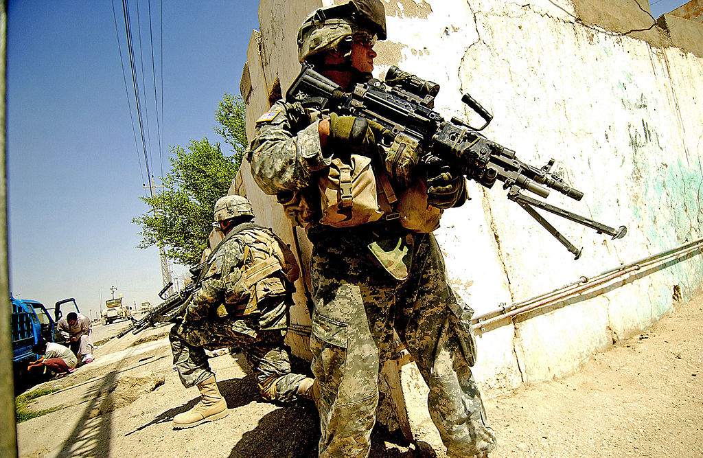 U.S. soldiers in Ramadi, Iraq, 16 August 2006