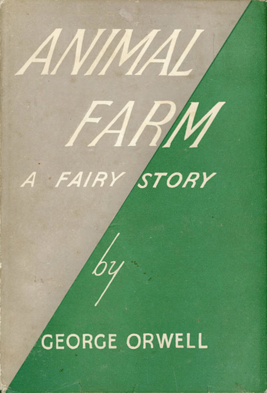 First edition cover for George Orwell's Animal Farm
