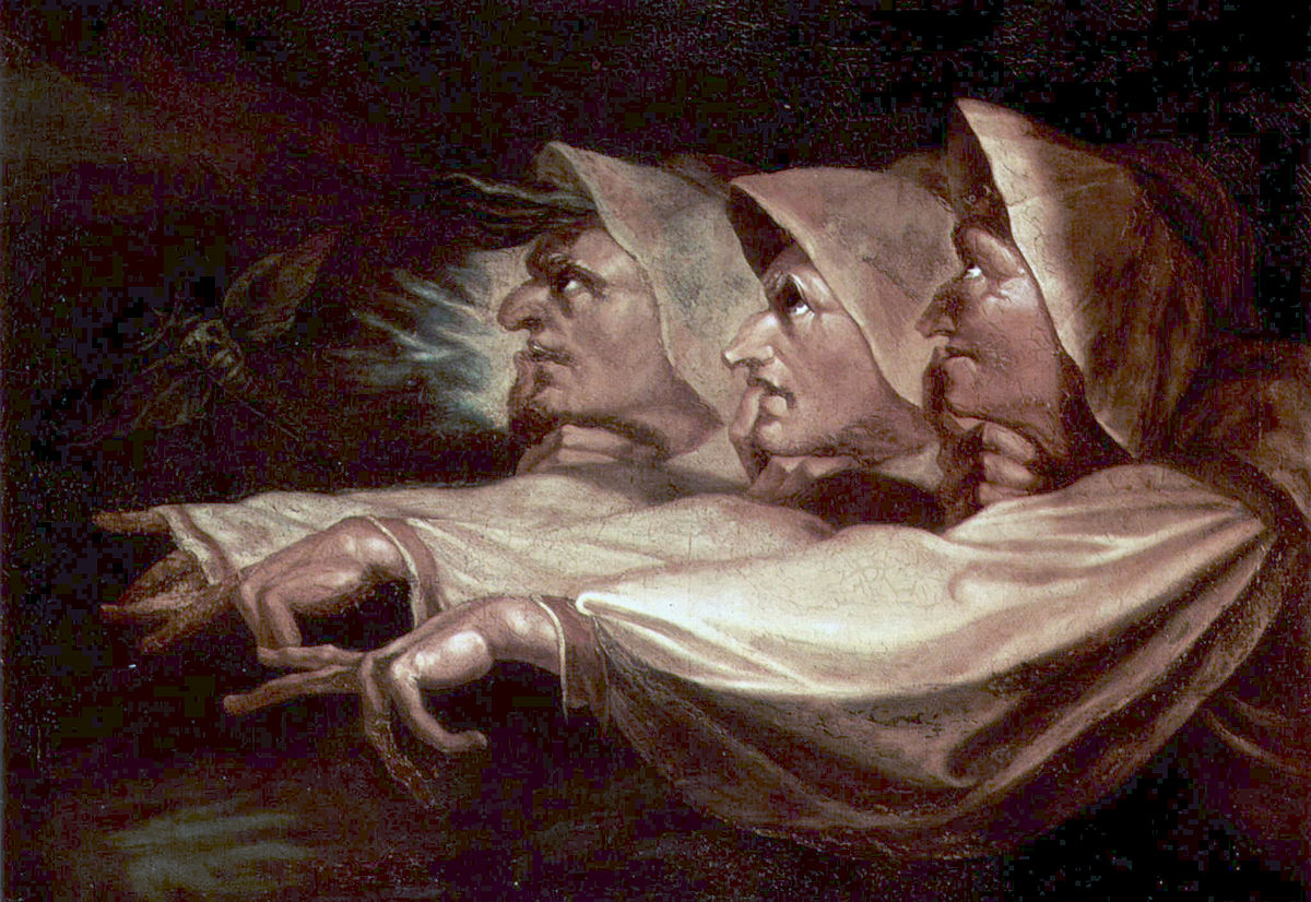 The three witches in Shakespeare's Macbeth