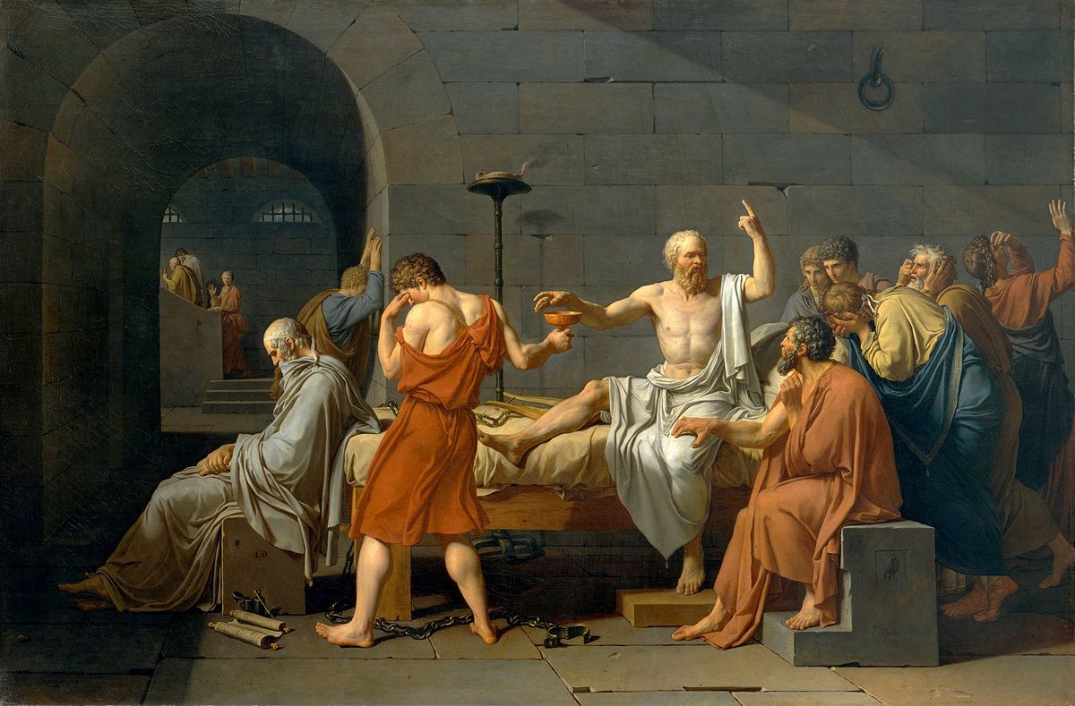 The Death of Socrates, by Jaques-Louis David (1787)