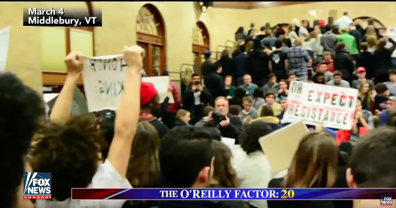 Middlebury College demonstration against Charles Murray.