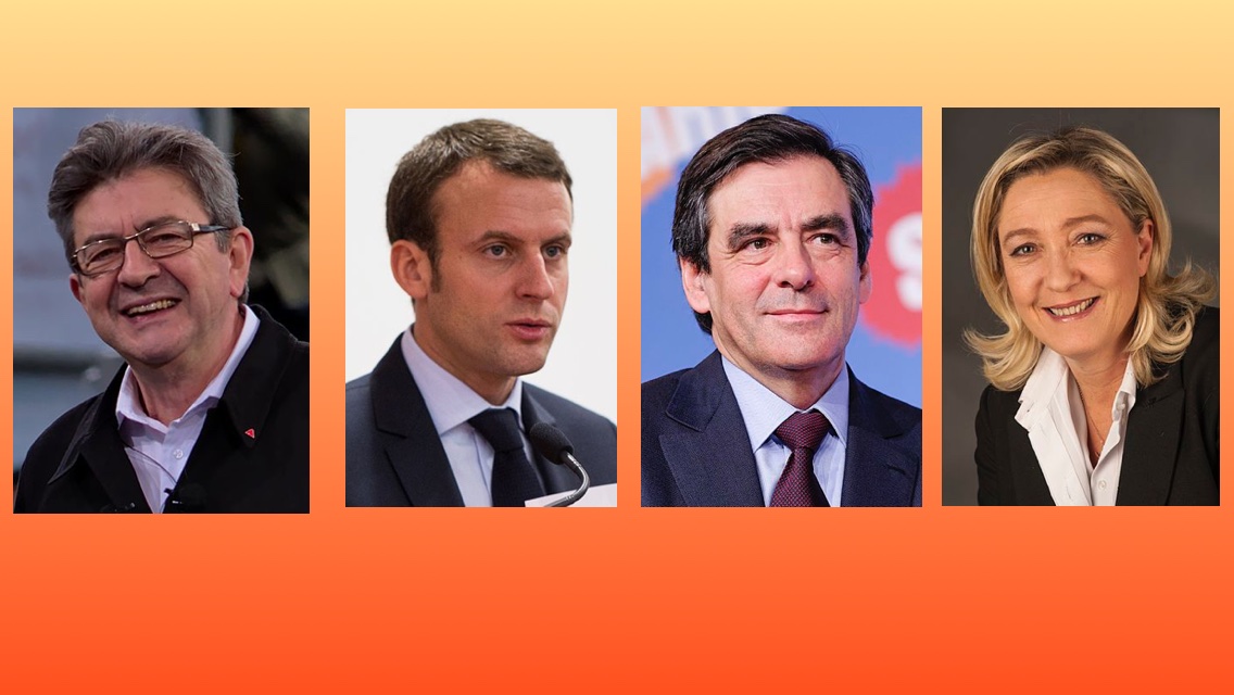The major French presidential candidates for 2017.