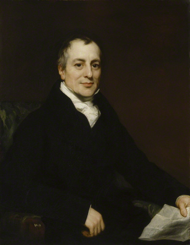 David Ricardo by Thomas Phillips, oil on canvas, circa 1821