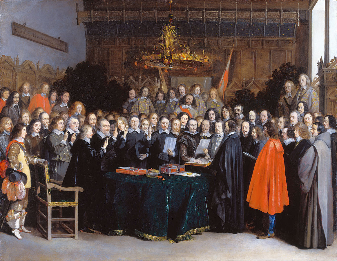 Painting of "The Ratification of the Treaty of Münster".