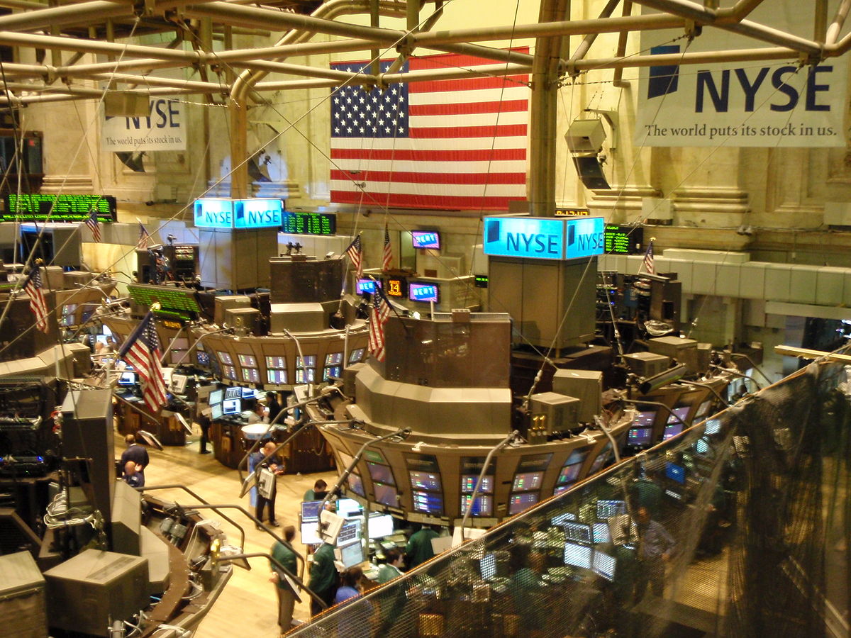 The trading floor of the New York Stock Exchange (NYSE) in the age of the internet.