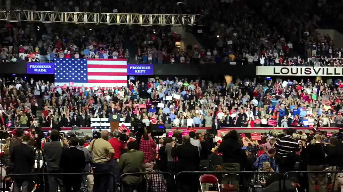 Trump rally in Louisville, Kentucky, March 20, 2017