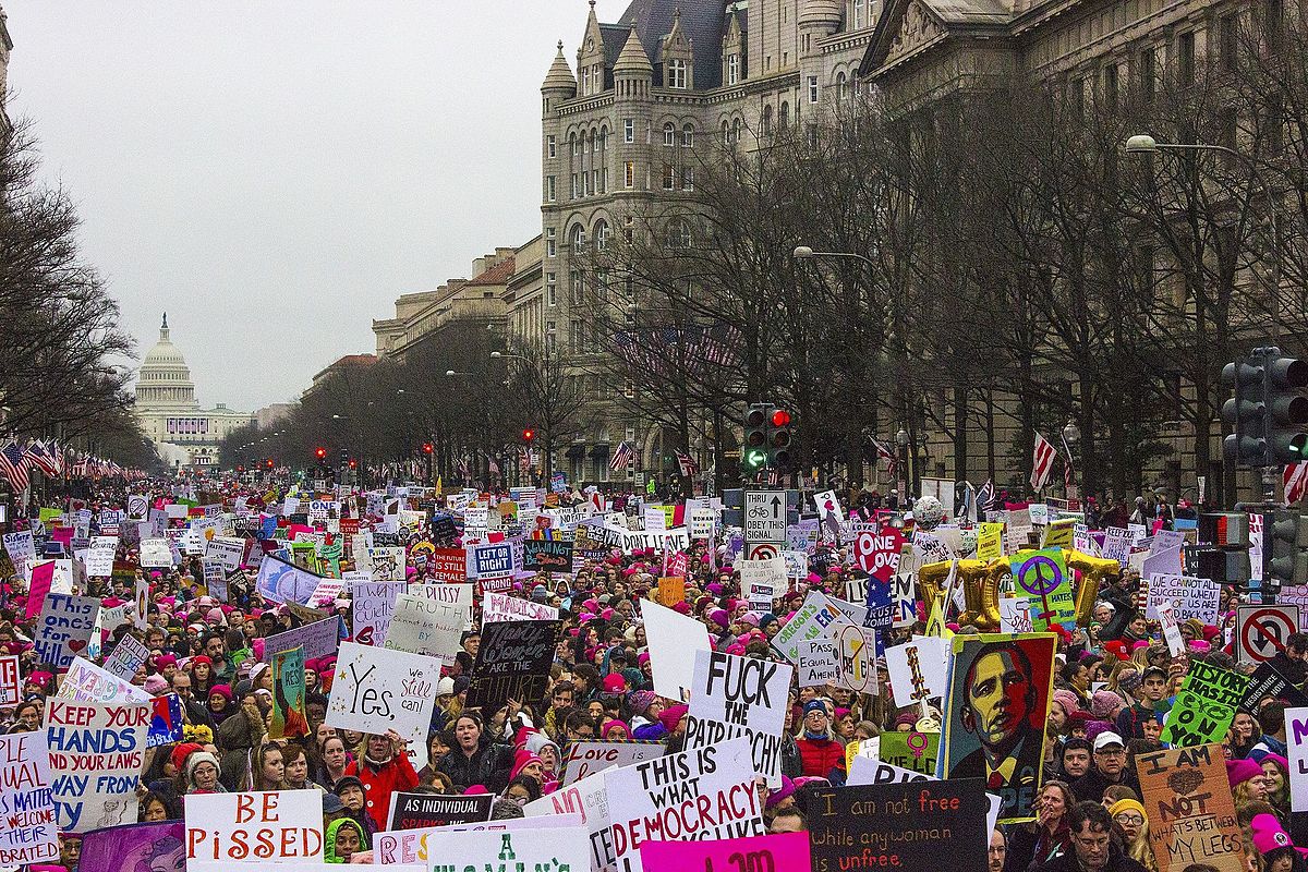 Women's March in Washington, D.C. on January 20, 2017