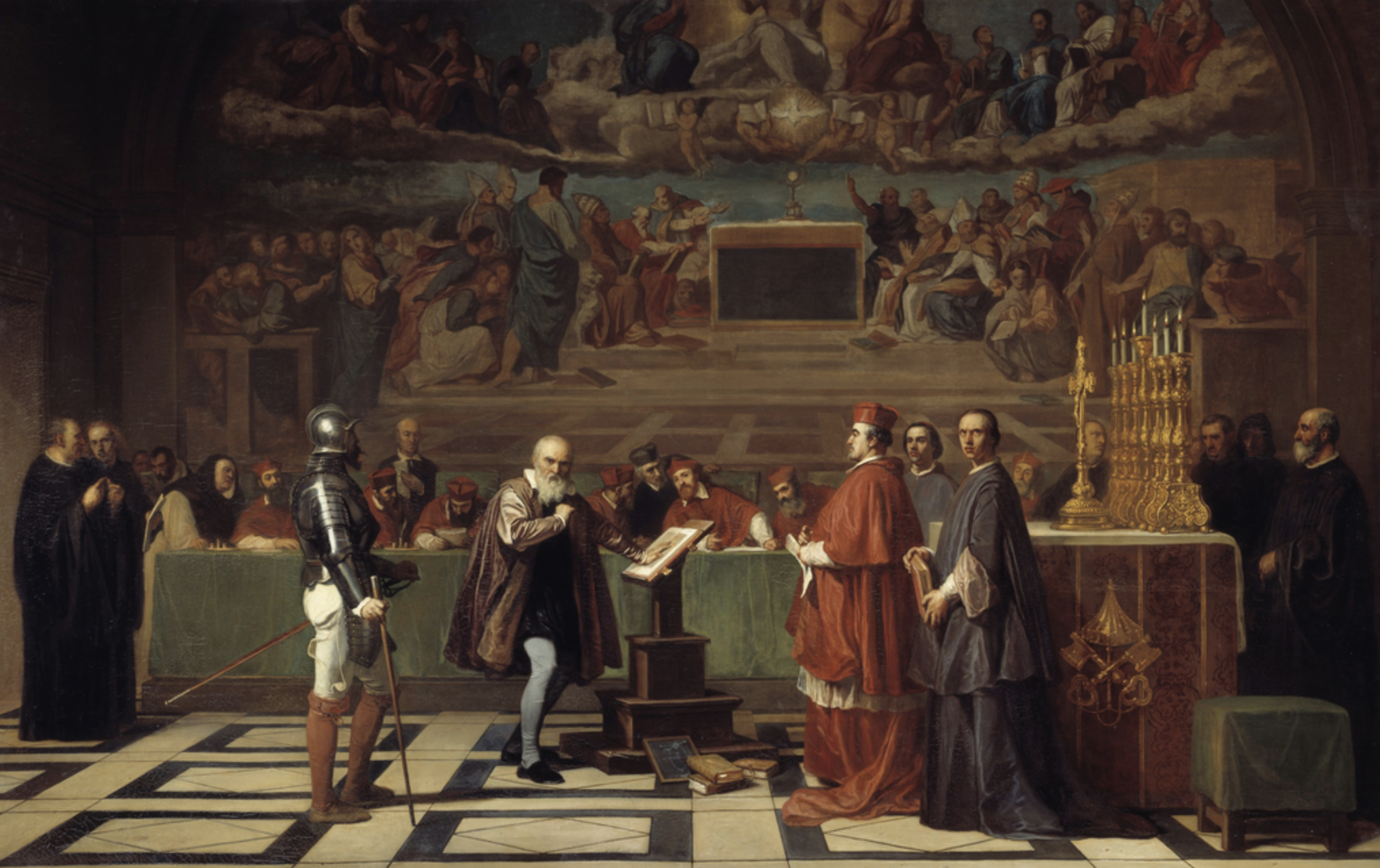 Galileo's heresy trial before the Holy Office of the Inquisition
