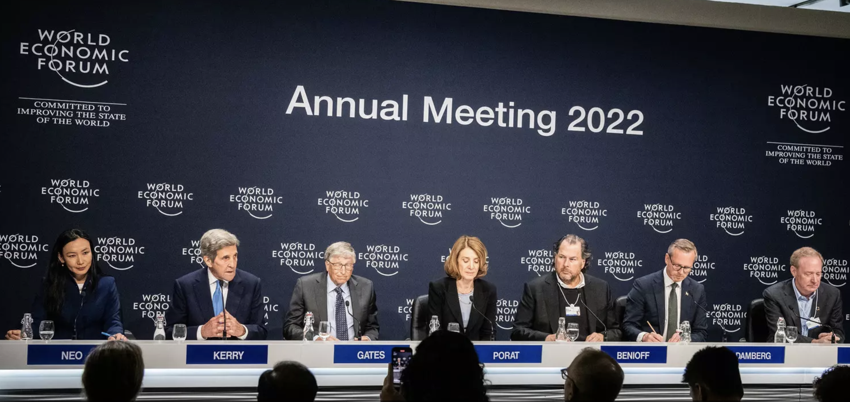 Elites at 2022 Davos World Economic Forum