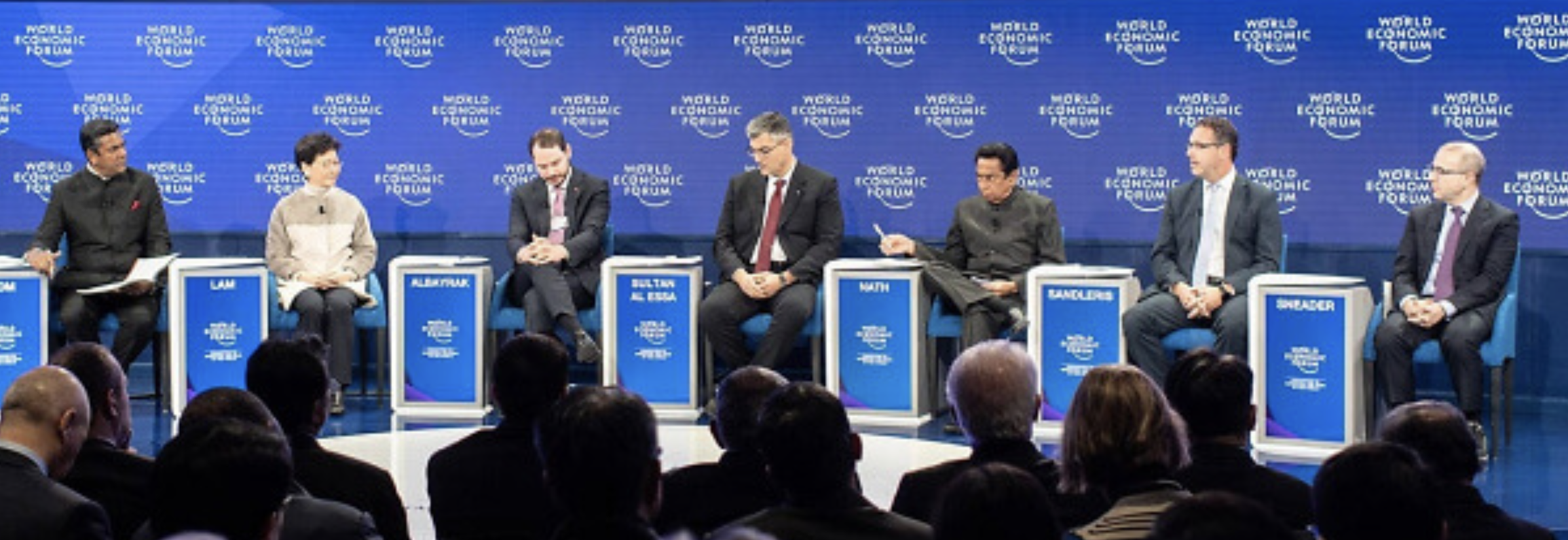 Attendees of the World Economic Forum in January 2023