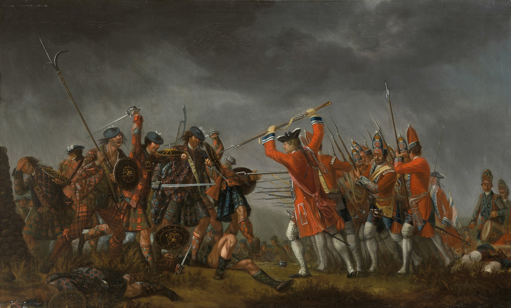 The Battle of Culloden in 1746.